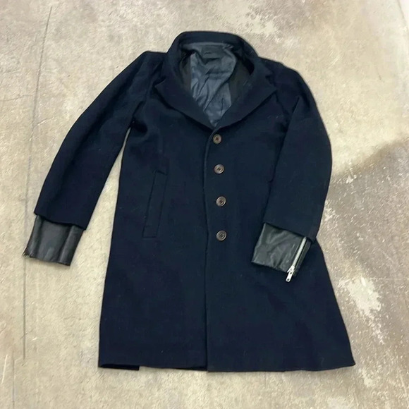 Diesel Black Gold Men's Navy Pea Coat - Picture 1 of 14